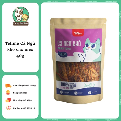 Đồ thưởng Cá Ngừ khô Tell Me cho Mèo