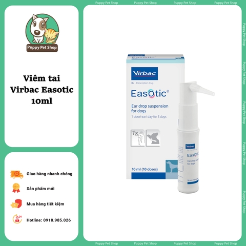 Dung Dịch Xịt Phòng Trị Viêm Tai cho Cún Mèo EASOTIC® Virbac Pháp 10ml