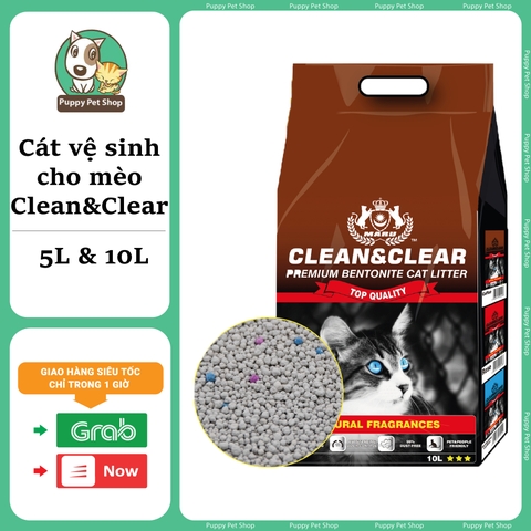 ♨Cát vệ sinh bentonite cho mèo Clean & Clear🐱