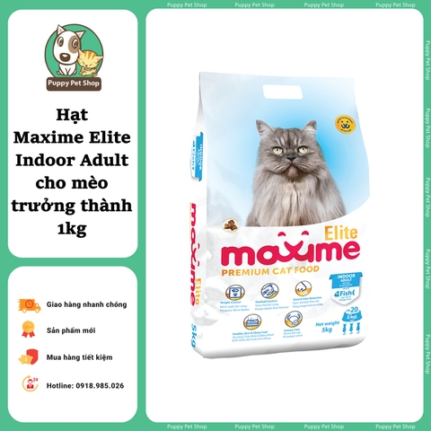Maxime Elite Adult 1kg - Thức ăn hạt cho mèo trong nhà trưởng thành