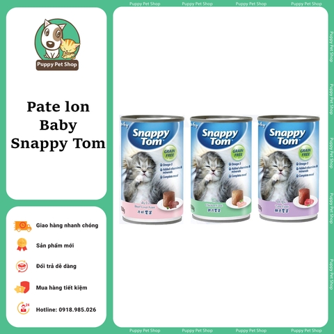 Pate lon dành cho mèo con babykitten SNAPPY TOM 150gr