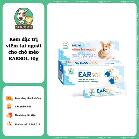 Kem đặc trị viêm tai ngoài cho chó mèo EARSOL 10g