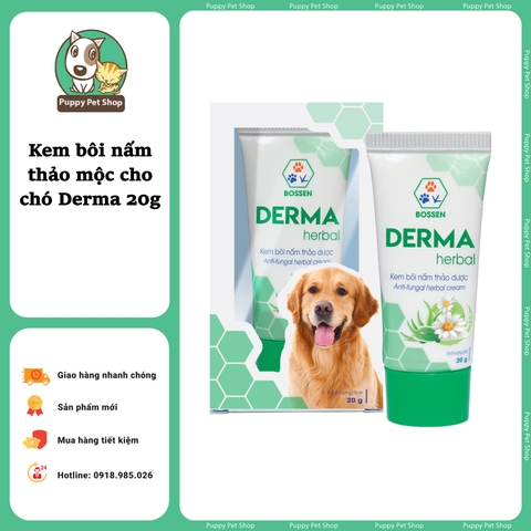 Kem bôi nấm thảo mộc Derma dành cho Chó 20g