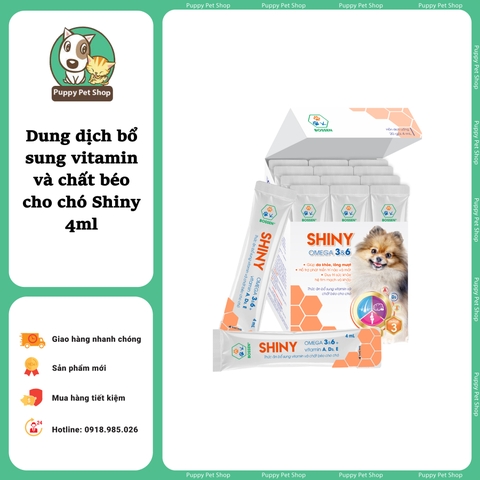 Dung dịch bổ sung vitamin và chất béo cho chó Shiny 4ml