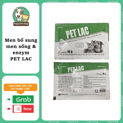 Men PETLAC bổ sung men sống và enzyme tiêu hoá cho Chó Mèo