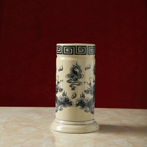 ỐNG HƯƠNG GỐM CHU ĐẬU