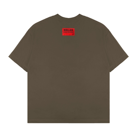 Áo thun nâu in gothic NULLED Gothic Logo Tee N-T3241