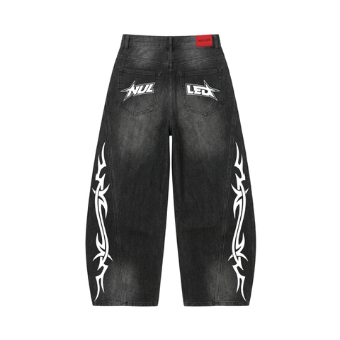 Quần jean baggy NULLED Tribal Metallic Baggy N-Q3184-N-Q44