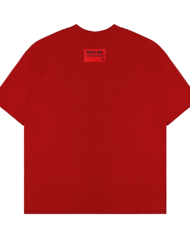 Áo thun boxy đỏ Nulled Grunge Script Tee | N-T382-N-T00-DO