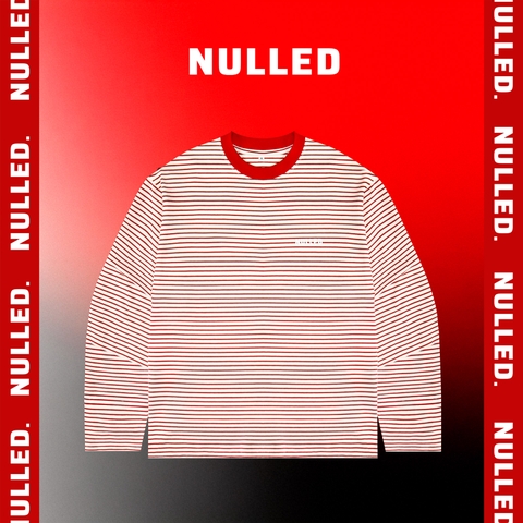 Áo thun boxy tay dài kẻ sọc Nulled Tee N-T29-DO