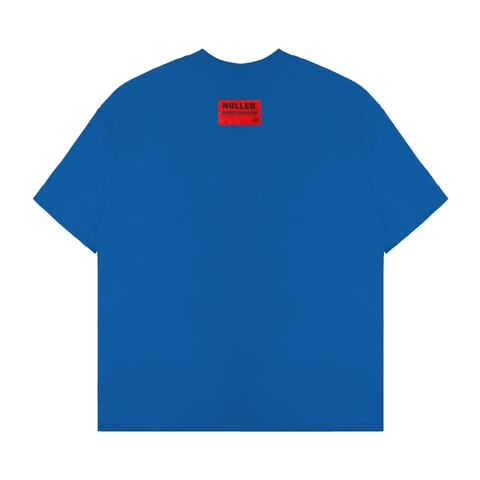 Áo thun xanh coban Nulled Grunge Script Tee | n-T382-N-T00-CB