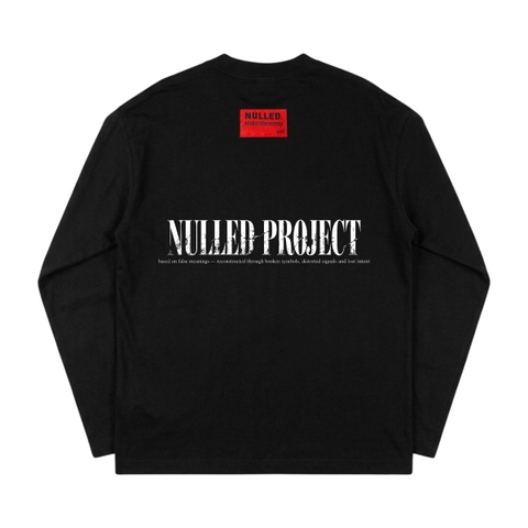 Áo tay dài đen in NULLED Gothic Cross Longsleeve N-T3213
