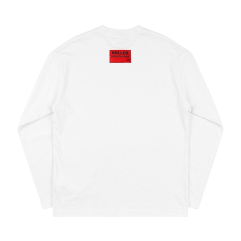 Áo tay dài trắng  NULLED Flame Cross Longsleeve | N-T3170-HC-T16-T