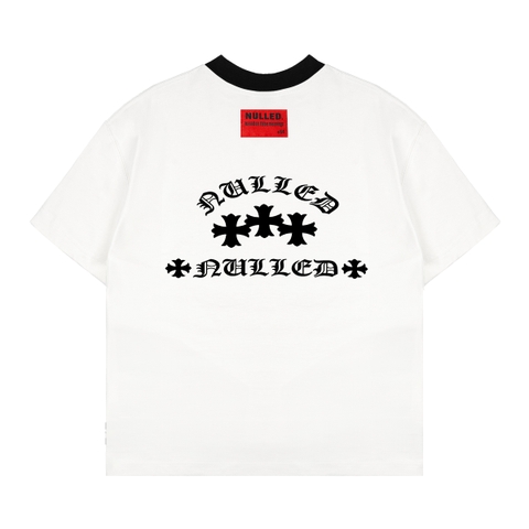 Áo thun trắng viền đen NULLED Minimal Ringer Tee N-T3202-HC-T7-TVD