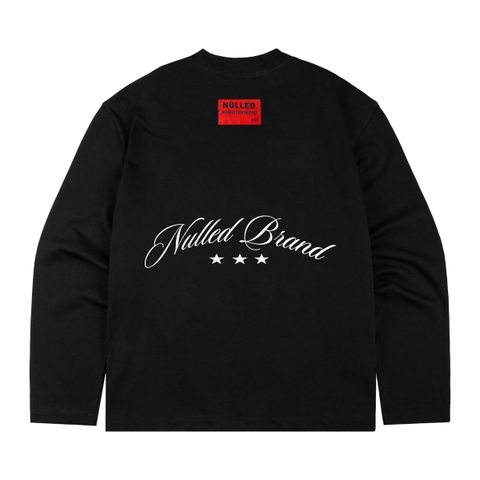 Áo tay dài đen NULLED Back Script Longsleeve  N-T3167-HC-T16-D