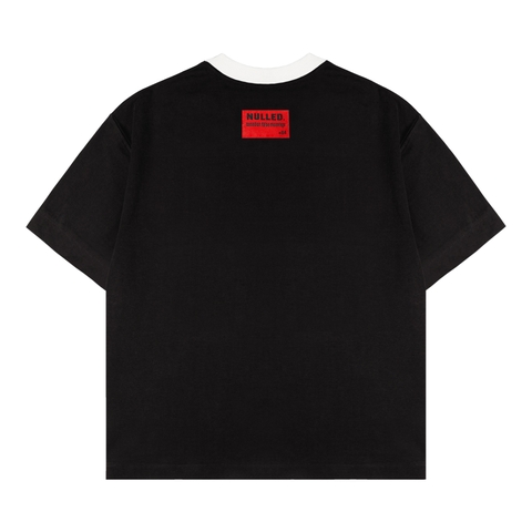 Áo thun đen viền trắng NULLED Camo Logo Tee N-T3203-HC-T7-DVT