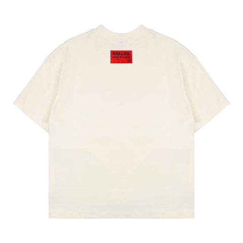 Áo thun kem in xe NULLED Burnout Station Motor Tee | N-T392-N-T00-K