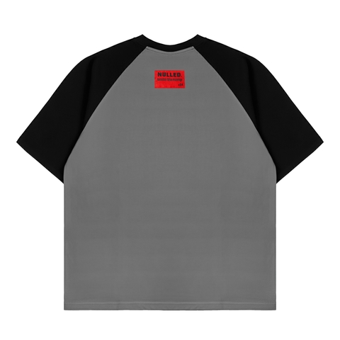 Áo thun nam nữ phối tay NULLED Retro Cracked Oval Tee | N-T396-HC-T6-XD