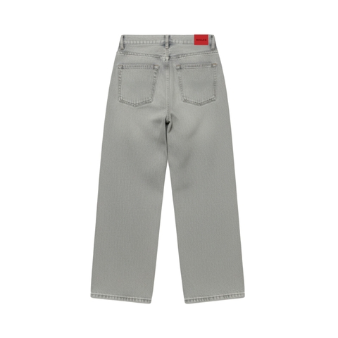 Quần jeans suông màu xám khói NULLED