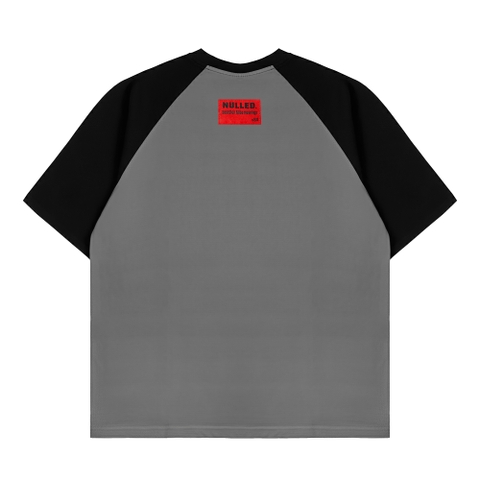 Áo thun raglan in hình màu xám đen NULLED Vintage Roadster Tee N-T310-07-XD