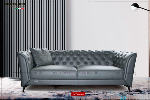 Sofa Văng Nhập Khẩu Da Bò Italia Divano S-1009
