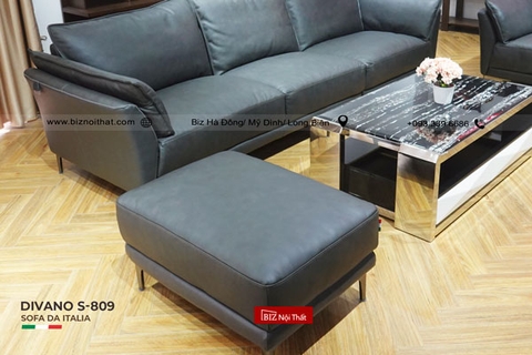 Sofa da thật Italia nhập khẩu chính hãng Divano S-809B