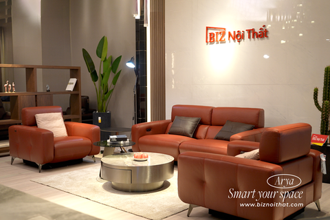 Sofa Thông Minh ARYA Full 100% da thật - Ghế Sofa chỉnh điện Nhập Khẩu nguyên chiếc từ Malaysia