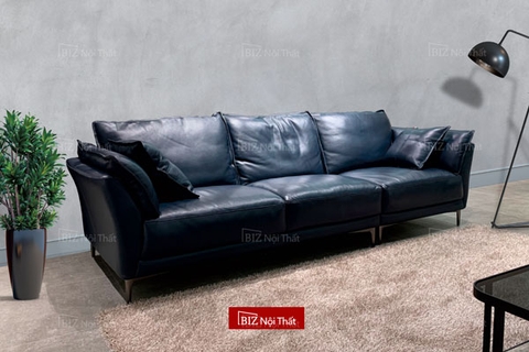 Sofa da chất liệu da bò Ý Divano S-809A