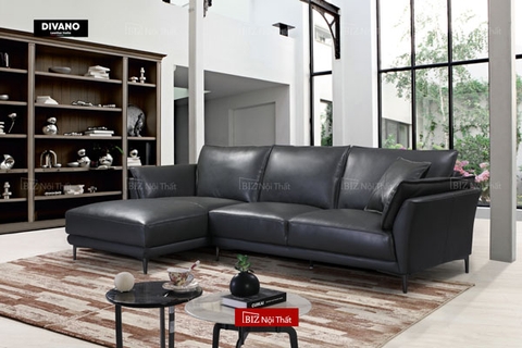 Bộ Sofa chất liệu da bò Ý Divano L-809
