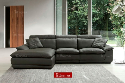 Bộ Sofa chất liệu da bò Ý nhập khẩu Divano L-513 dài 3m