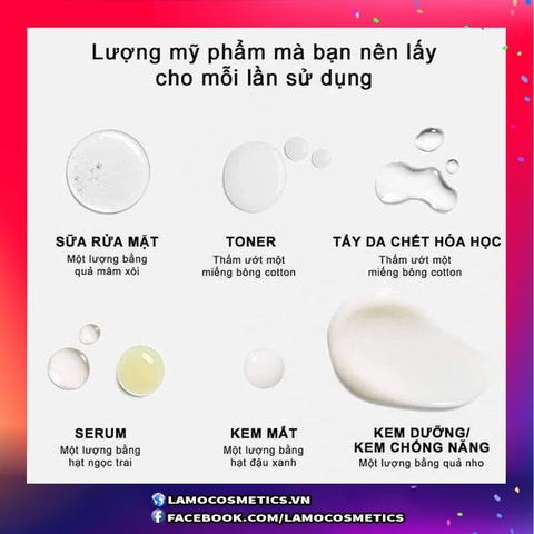 Lượng Mỹ Phẩm Mà Bạn Nên Lấy Cho Mỗi Lần Sử Dụng