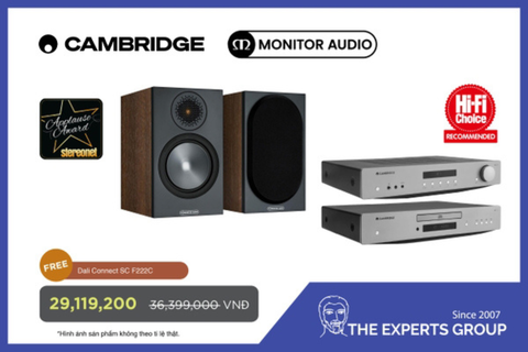 Combo Nhập Môn: Amply AXA35 + CD Player AXC35 - Loa BRONZE 50 6G (Quà tặng kèm 4m dây loa DALI F222C)