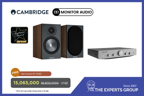 Combo Nhập Môn: Amply Cambridge AXA25 & Loa Monitor BRONZE 50 6G (Quà tặng kèm 4m dây loa DALI F222C)