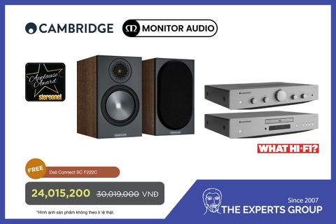 Combo Nhập Môn: Amply AXA25 + CD Player AXC25 - Loa BRONZE 50 6G (Quà tặng kèm 4m dây loa DALI F222C)