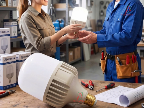 Bóng đèn LED cho nhà xưởng: Tiêu chí cần biết!