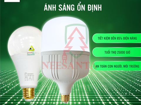 Bóng đèn T Neesanta – Ánh sáng ổn định cho kho xưởng và cửa hàng