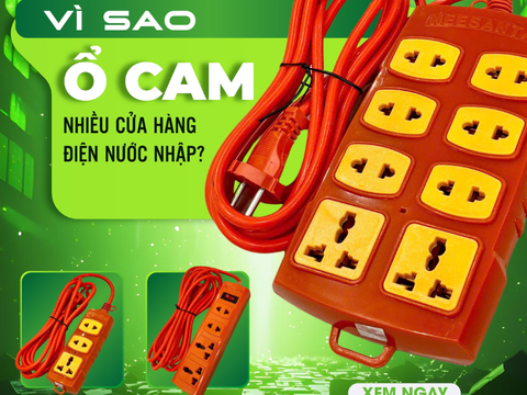 Ổ cắm điện phổ thông cho cửa hàng điện nước – sản phẩm bán chạy