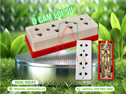 Ổ cắm lõi sứ – Phù hợp xưởng sản xuất và công trình