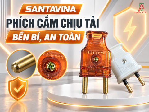 Phích cắm chịu tải Santavina – Thiết bị kết nối bền bỉ dành cho môi trường sử dụng cường độ cao