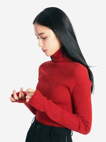 Áo len đỏ