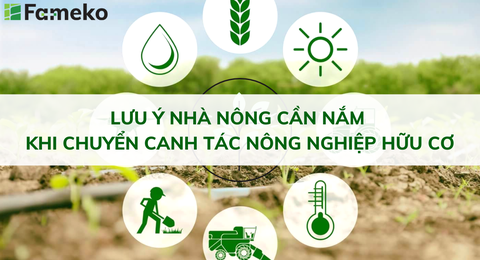 NHỮNG LƯU Ý KHI CHUYỂN CANH TÁC SANG NÔNG NGHIỆP HỮU CƠ 