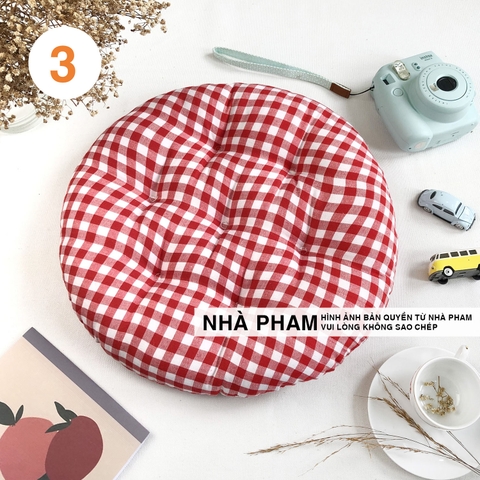 ĐỆM TRÒN CARO 40CM - HÌNH 03