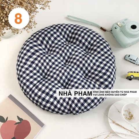ĐỆM TRÒN CARO 40CM - HÌNH 08