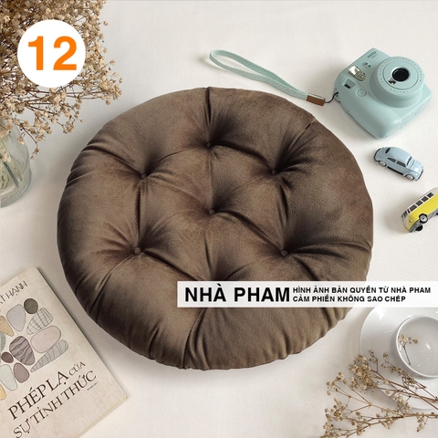 ĐỆM TRÒN VẢI NHUNG 50CM - HÌNH 12