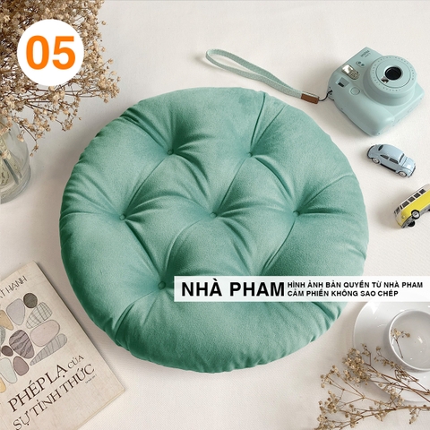 ĐỆM TRÒN VẢI NHUNG 50CM - HÌNH 05