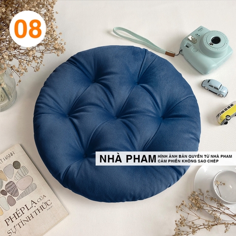 ĐỆM TRÒN VẢI NHUNG 50CM - HÌNH 08