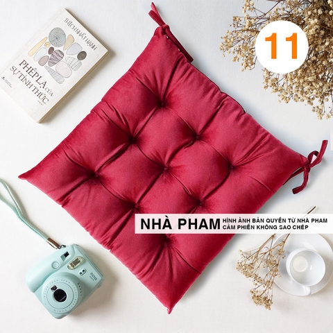 ĐỆM VUÔNG VẢI NHUNG 40CM - HÌNH 11