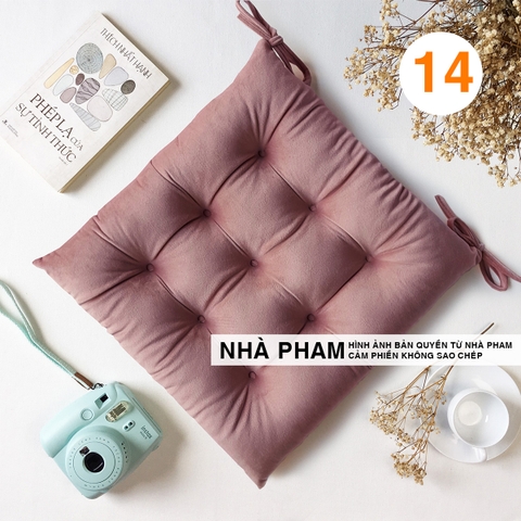 ĐỆM VUÔNG VẢI NHUNG 40CM - HÌNH 14