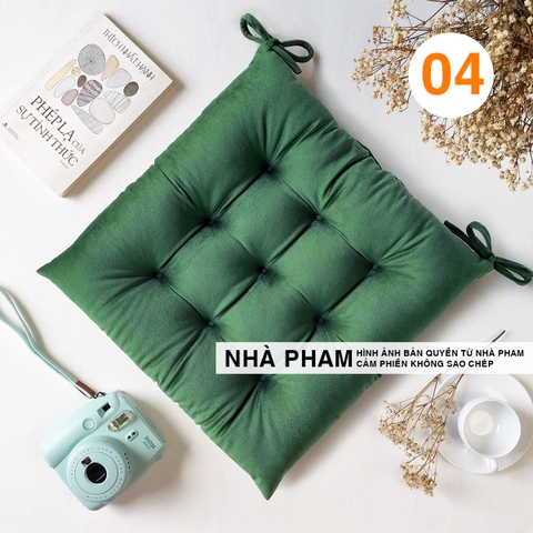 ĐỆM VUÔNG VẢI NHUNG 40CM - HÌNH 04