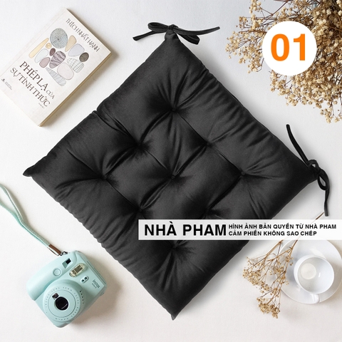 ĐỆM VUÔNG VẢI NHUNG 45CM - HÌNH 01